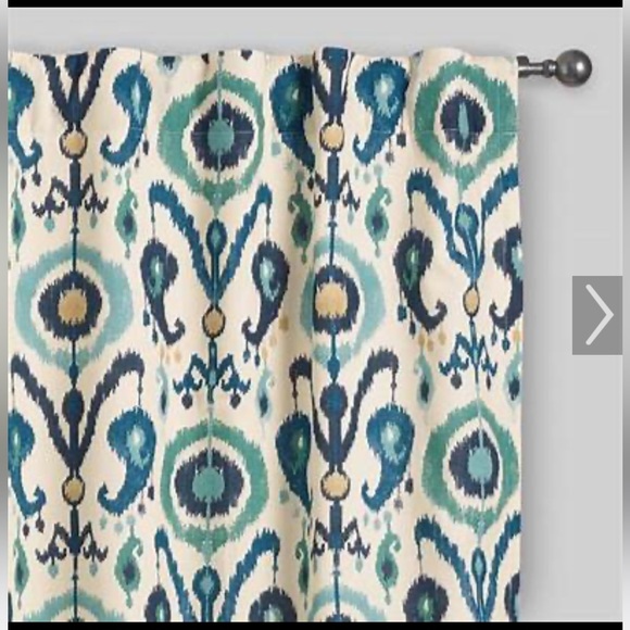 World Market ikat curtains.  EUC - Picture 1 of 4
